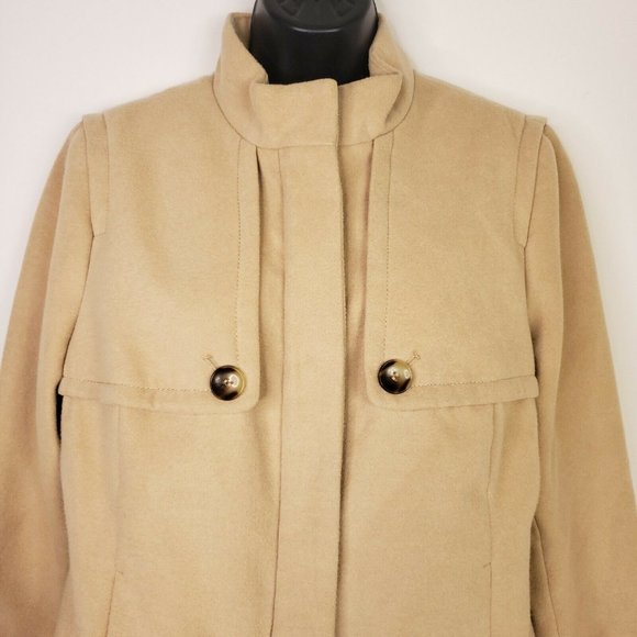 Chico's Brown Jacket Full Zip Pockets Large - Picture 2 of 12